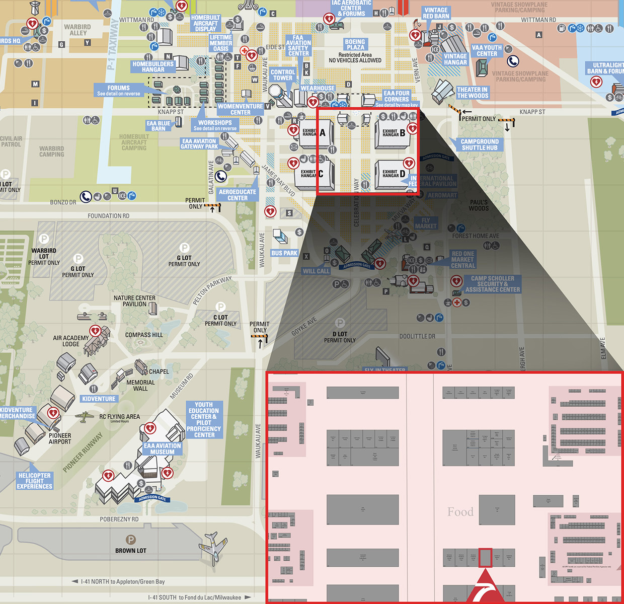 eaa booth map