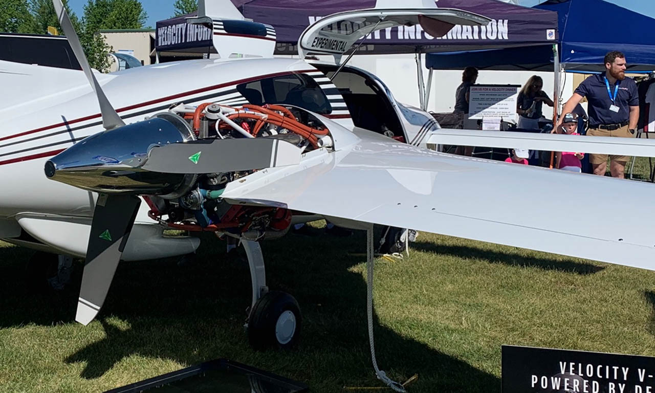 eaa booth with plane